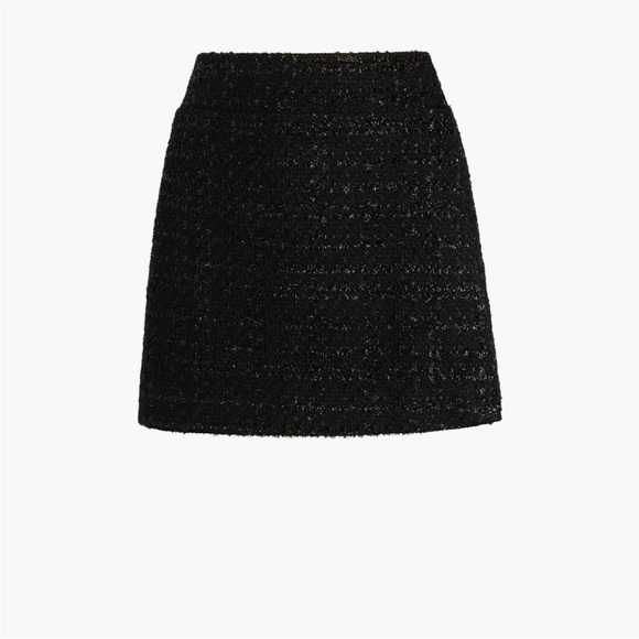 Hill House Tatiana Black Tweed Mini Skirt - Picture 2 of 6